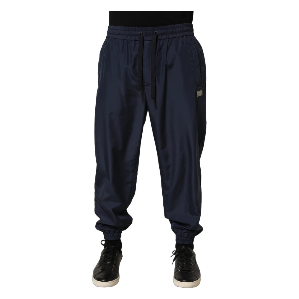 Dolce & Gabbana Men's Blue Jogger Trousers - Sweatpants - L - Trousers