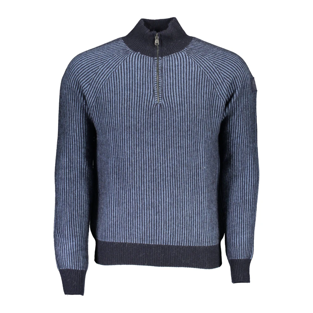 North Sails Men's Blue Turtlenecks,, Half-Zip Eco-Friendly Jumper 2XL