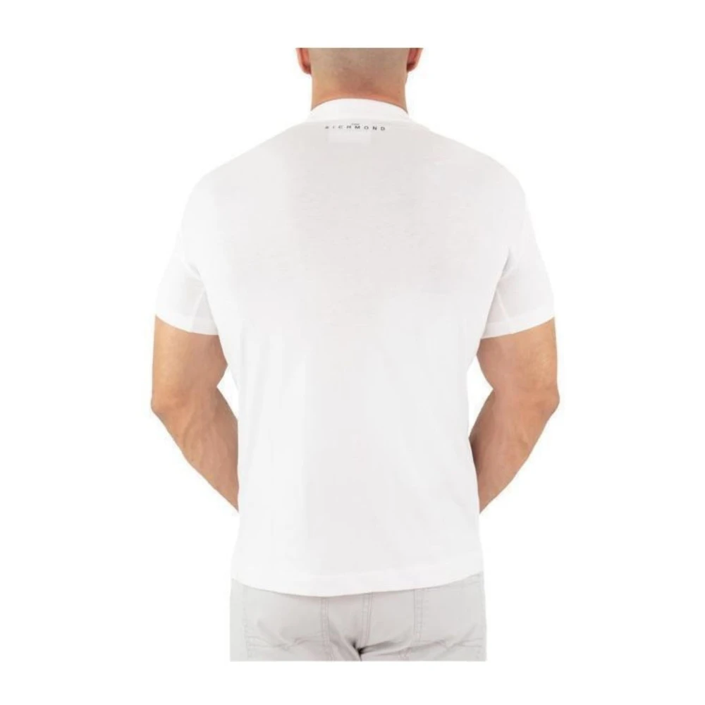 John Richmond Herenmode T-Shirt Wolir White Heren