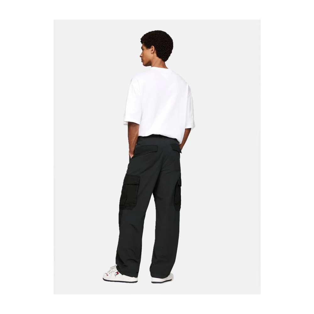 Tommy Jeans Casual Denim Broek voor Mannen Black Heren