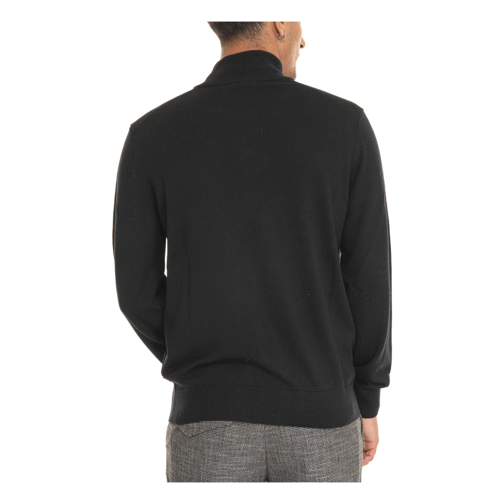 Boss Stijlvolle gebreide cardigan Black Heren