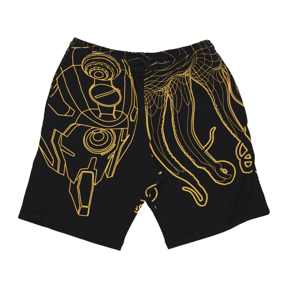 Octopus Evangelion Flowing Sweatshorts Zwart Black Heren