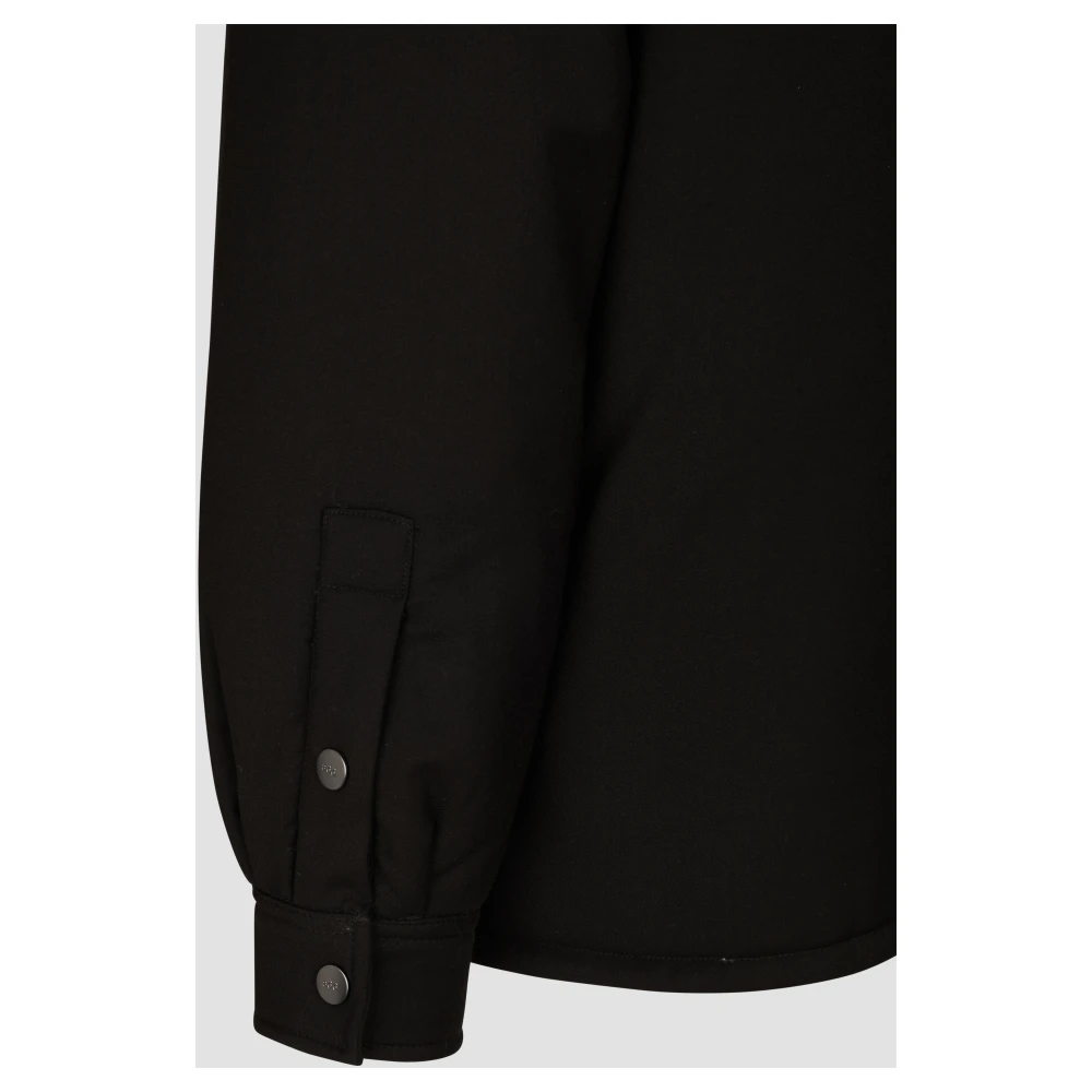 add Oversize Shirt IN Tecnoflannel Black Heren