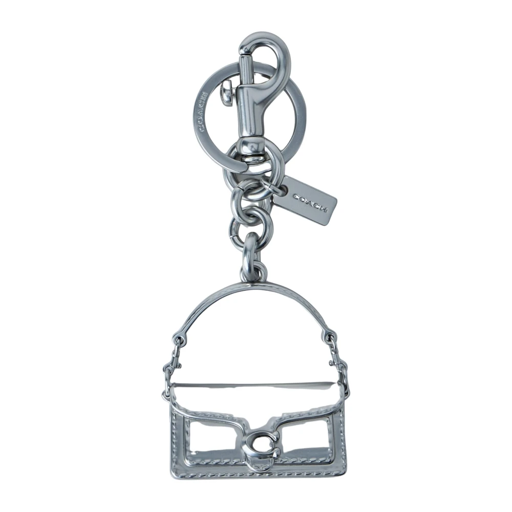 Coach Women's Gray Keychains, One Size, Bag Charm