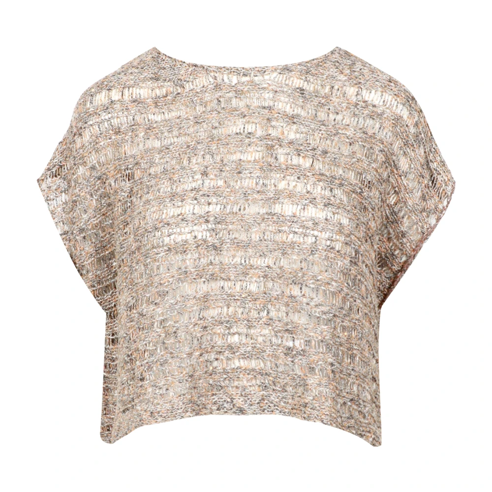 Gran Sasso Round-neck Knitwear Brown Dames