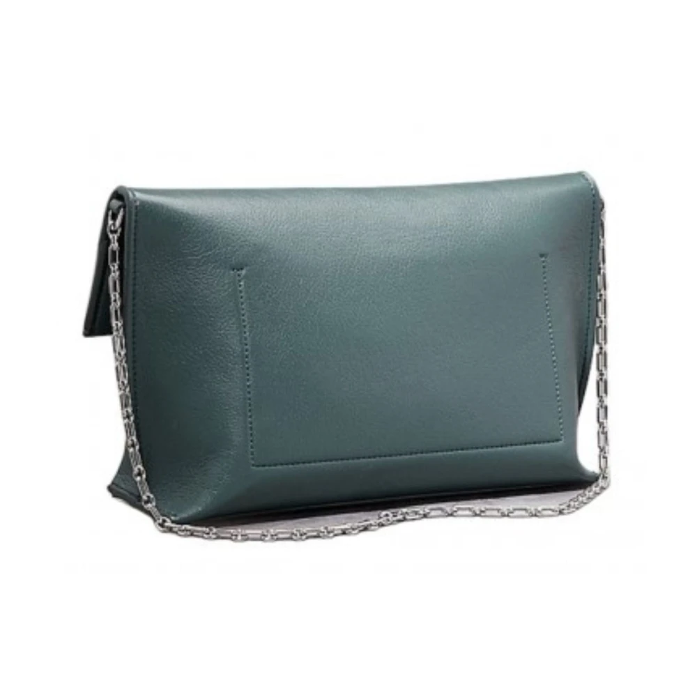Calvin Klein Lineaire Schoudertas voor Vrouwen Green Dames