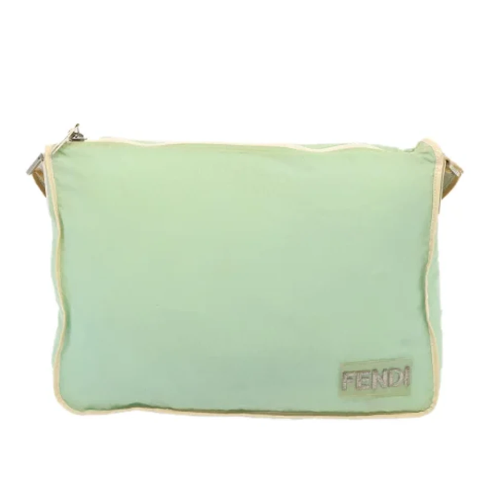 Fendi Vintage Pre-owned Canvas fendi-bags Green Dames