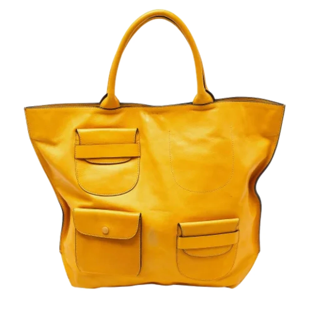 Marni Pre-owned Leather totes Yellow Dames