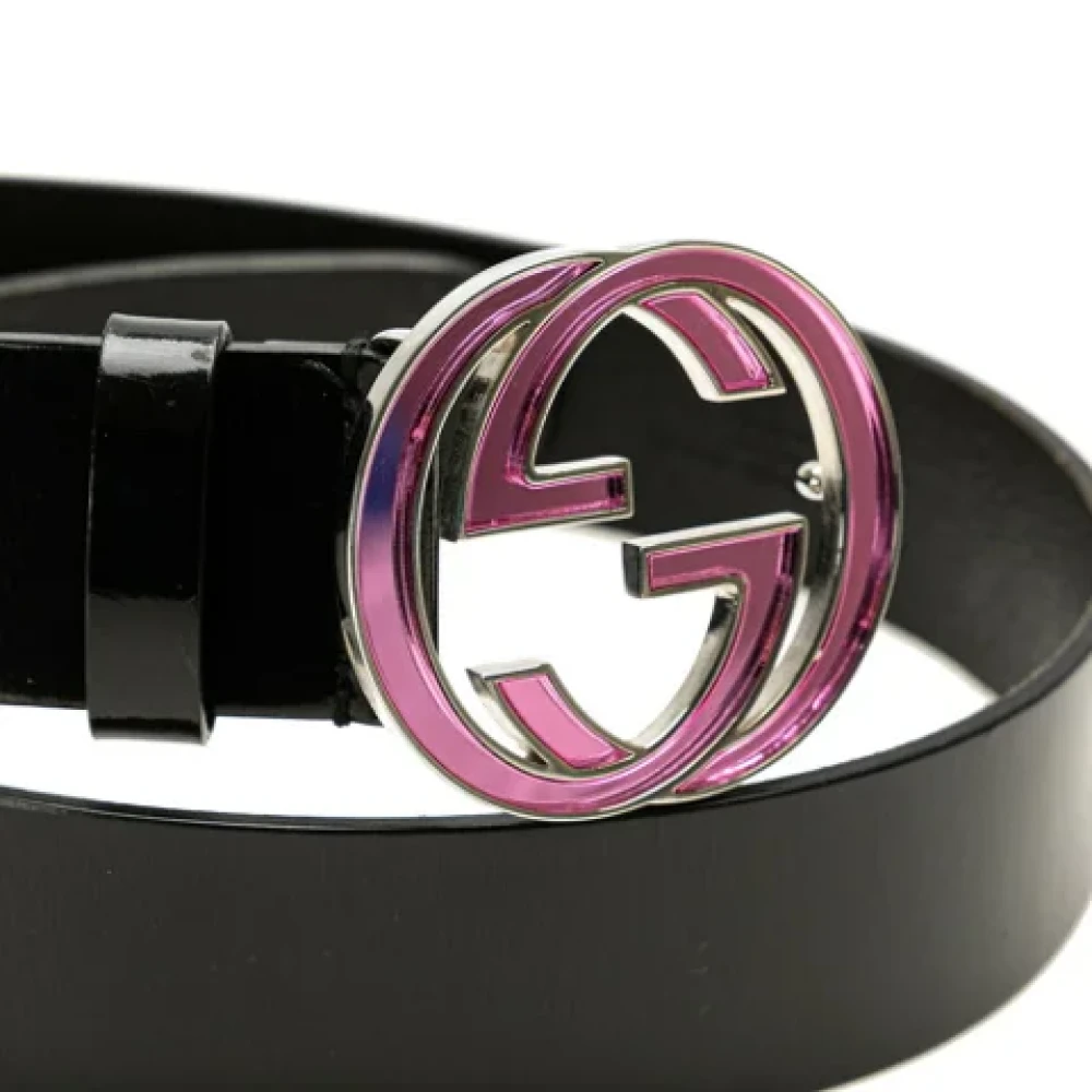 Gucci Vintage Pre-owned Leather belts Black Dames