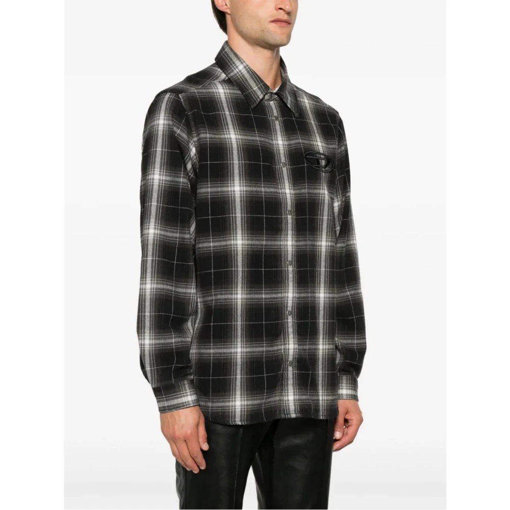 Diesel Stijlvolle S-simply-a Shirt in 9XX Black Heren