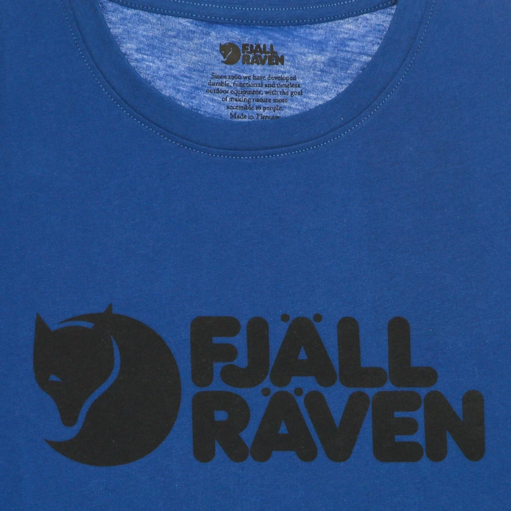 Fjällräven Alpine Blue Logo T-shirt Blue Heren