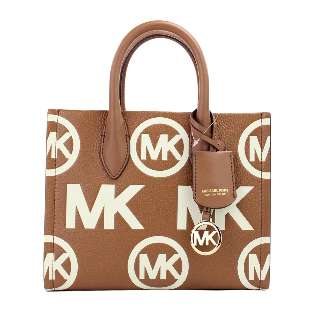 Gestempelde Leren Crossbody Tote Tas Michael Kors Dames