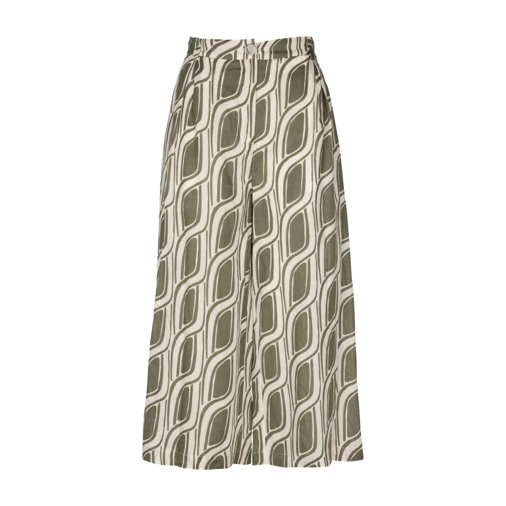 Liu Jo Women's Multicolor Wide Trousers, L, Wide Leg Palazzo Trousers