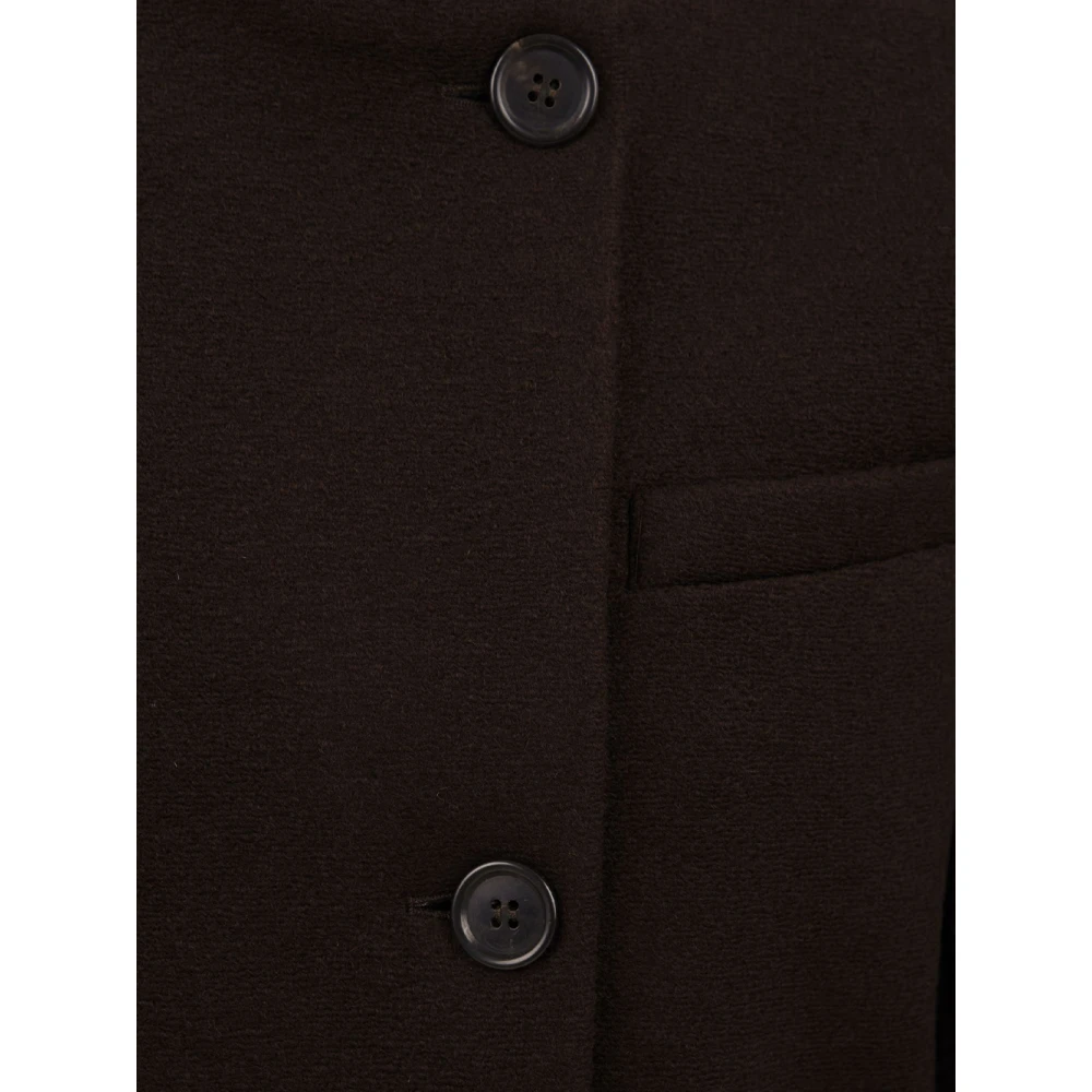 Douuod Woman Bruine Ficus Jas voor Vrouwen Brown Dames