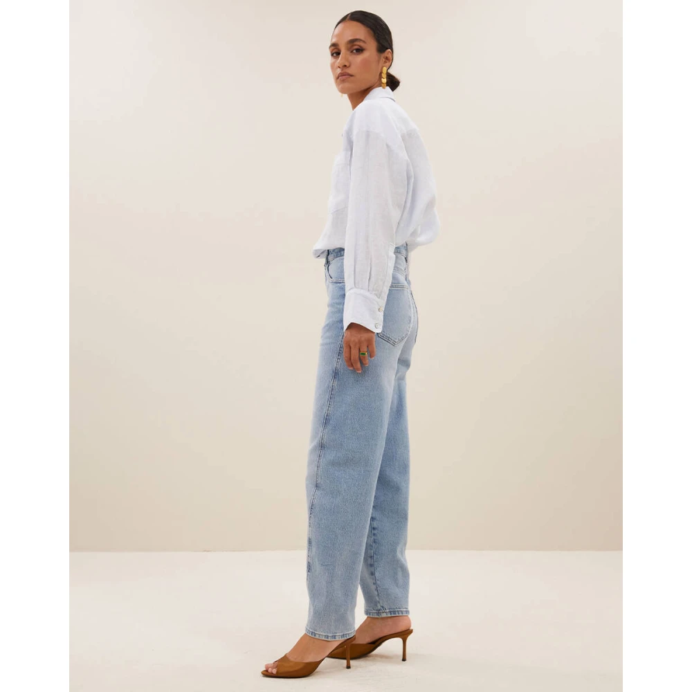 By-Bar Denim Begum Broek Blue Dames