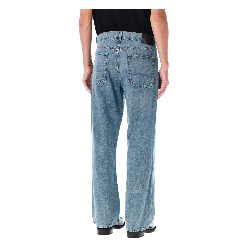 Our Legacy Blauwe Tech Derde Snit Losse Pasvorm Jeans Blue Heren