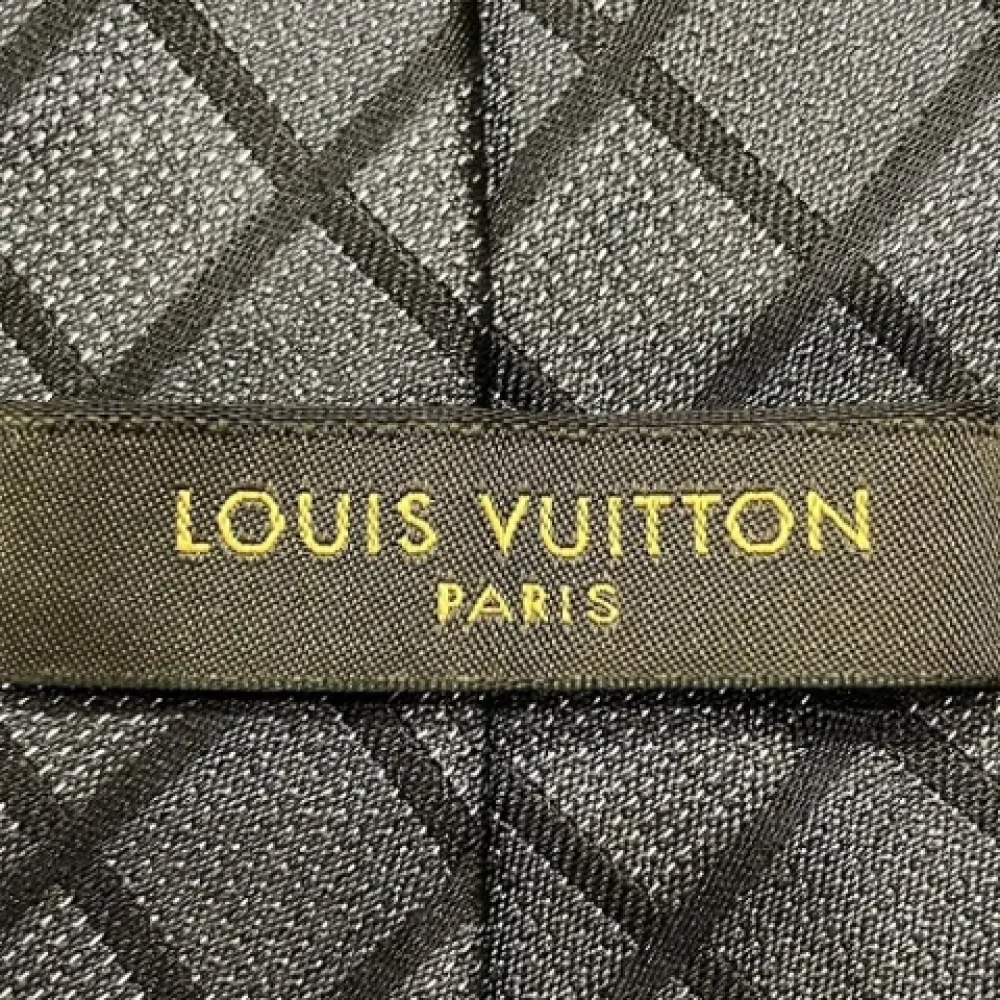 Louis Vuitton Vintage Pre-owned Silk home-office Gray Heren