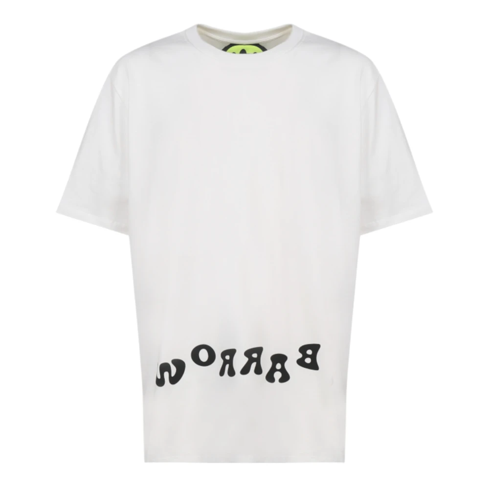 Barrow Katoenen Unisex T-shirt White Heren