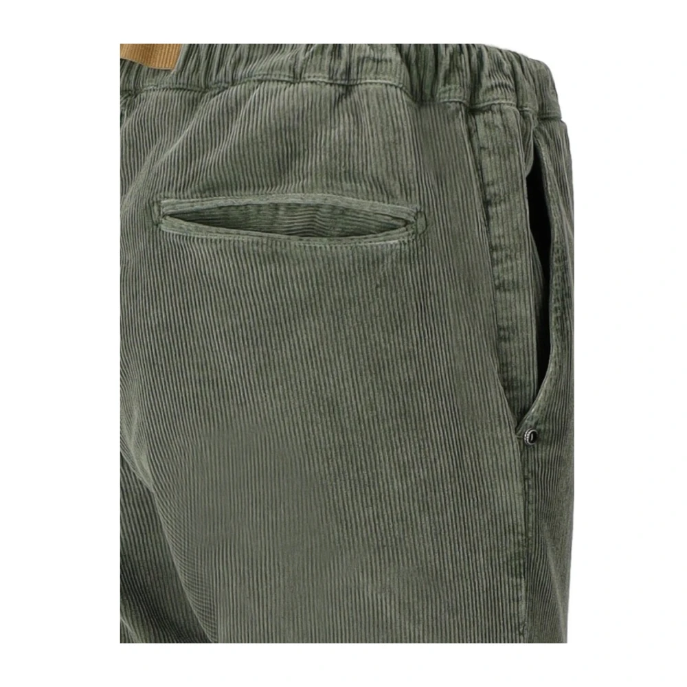 White Sand Groene Geribbelde Corduroy Broek Green Heren
