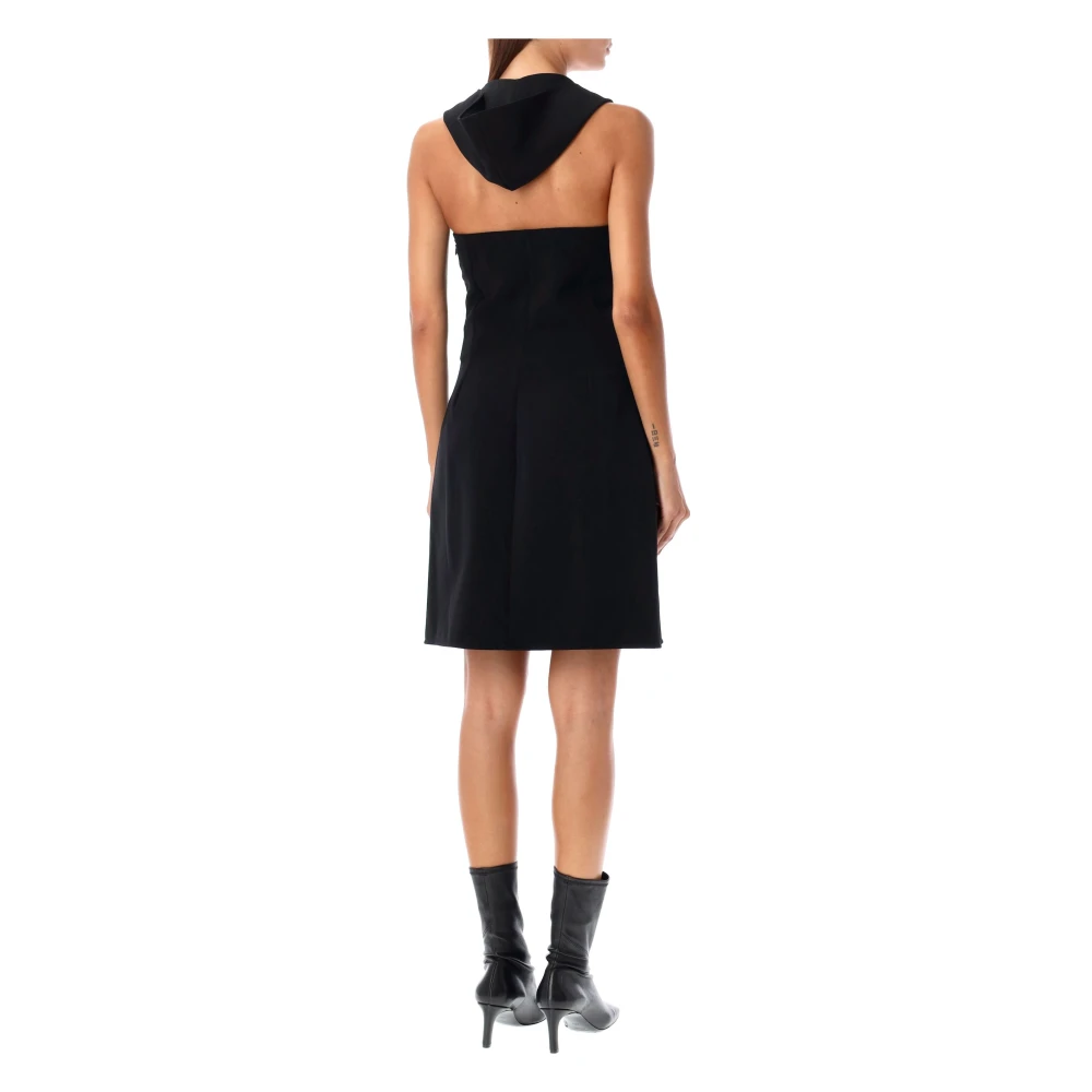 Courrèges Capuchon Mini Jurk Black Dames