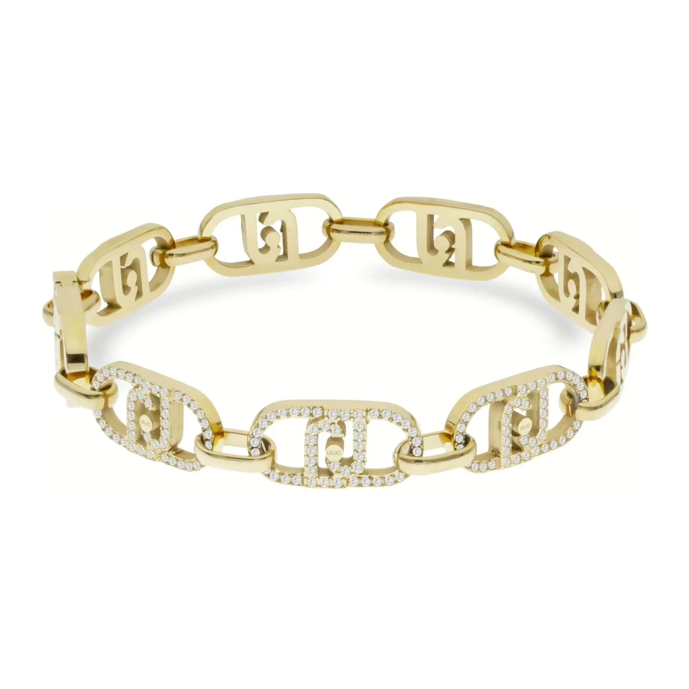 Liu Jo Vrouw Geel Accessoires Dames, One Size, Monogram Chain Bracelet