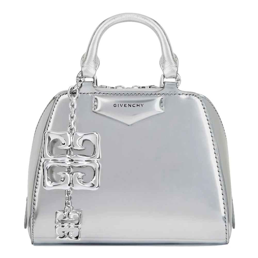 Givenchy Licht Zilveren Antigona Cube Tas Gray Dames