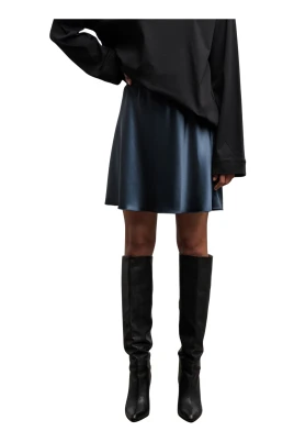Hana Short Satin Skirt