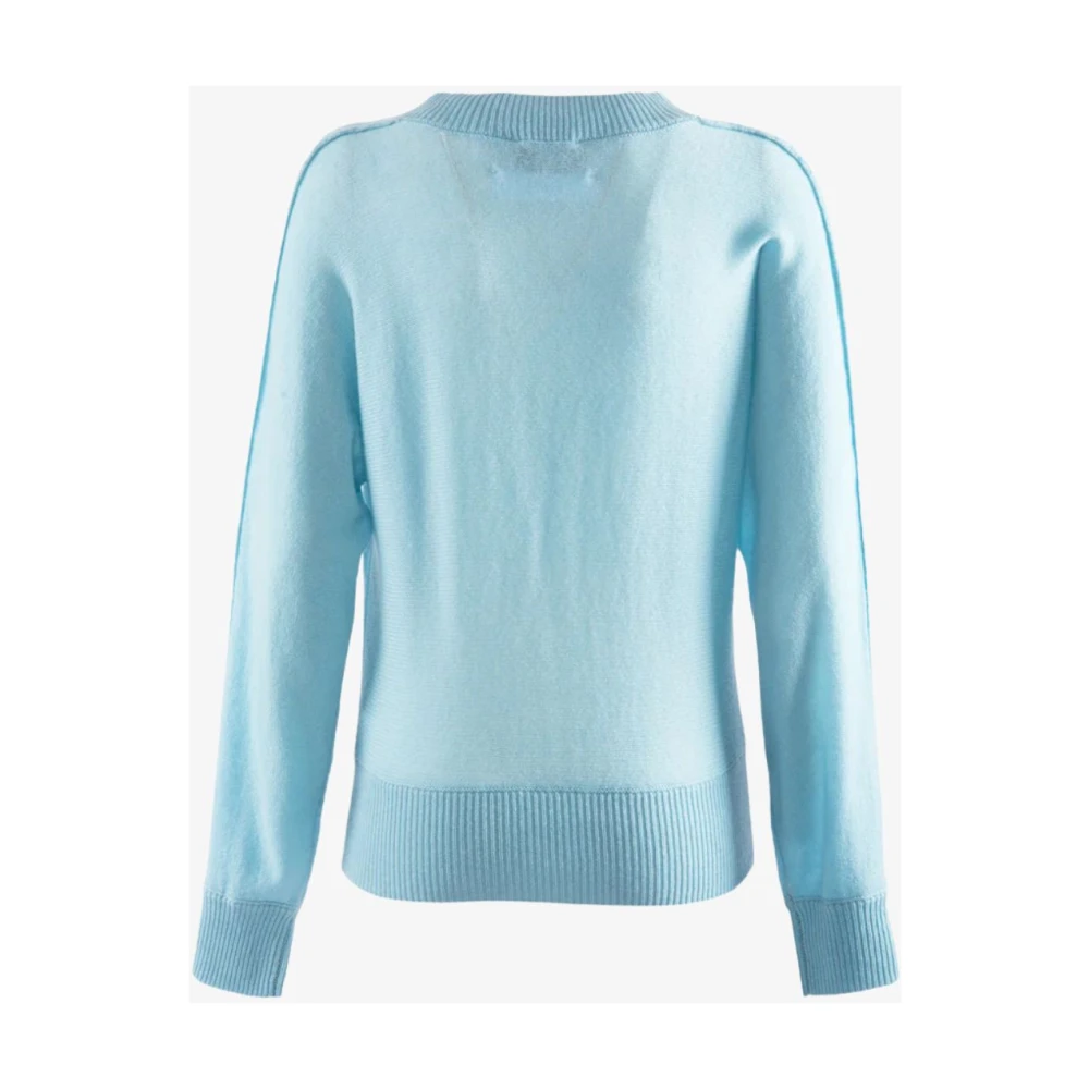 Nenette Kasjmier V-hals trui Blue Dames
