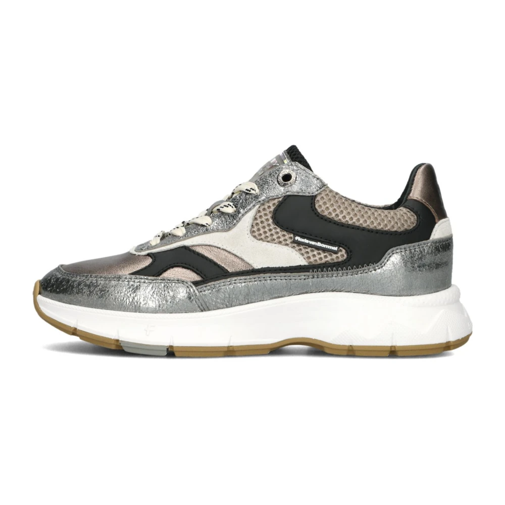 Floris van Bommel Zilveren Lage Sneakers voor Herfst/Winter Dames Schoenen Veelkleurig Multicolor