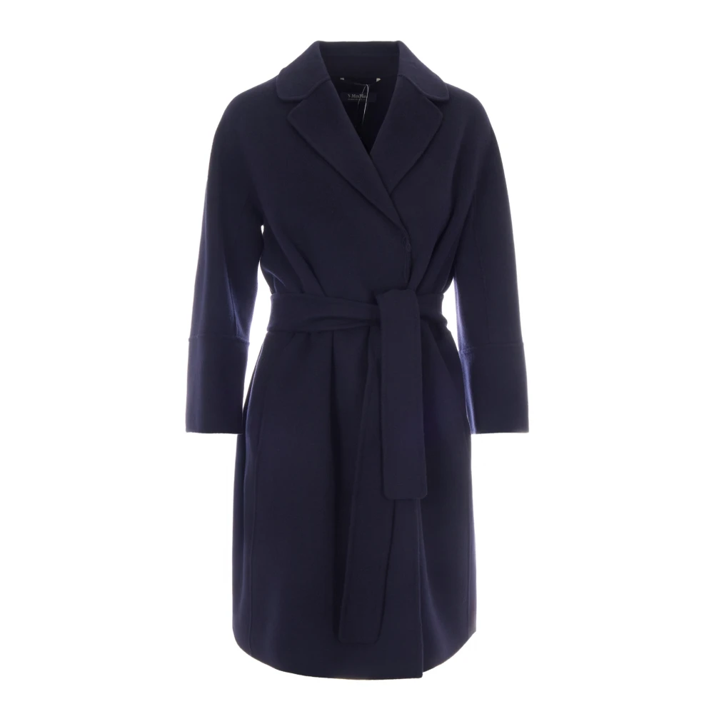 Max Mara Studio Vrouw Blauw Jassen Dames, Xs, Wol, Arona Jas
