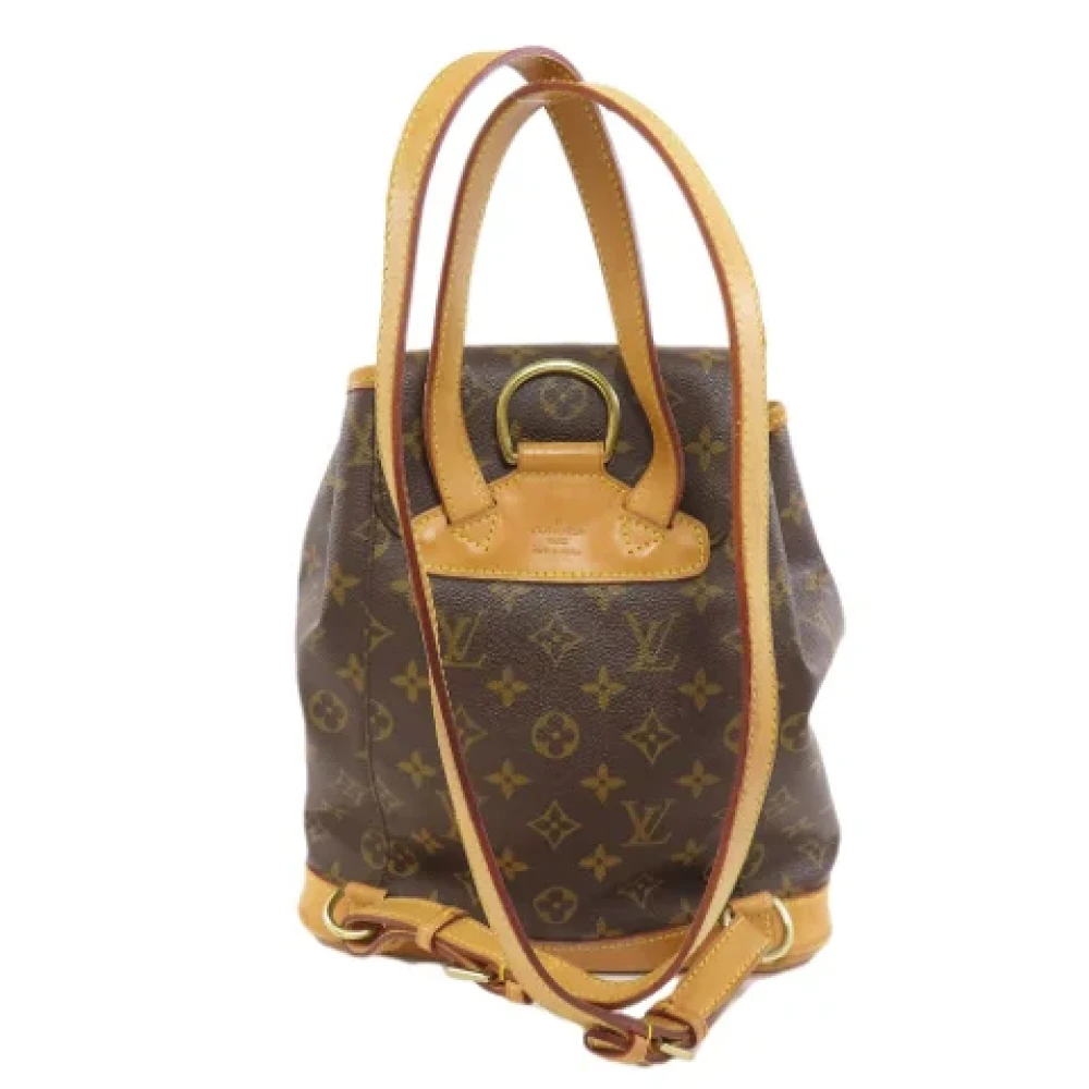 Louis Vuitton Vintage Pre-owned Canvas backpacks Brown Dames