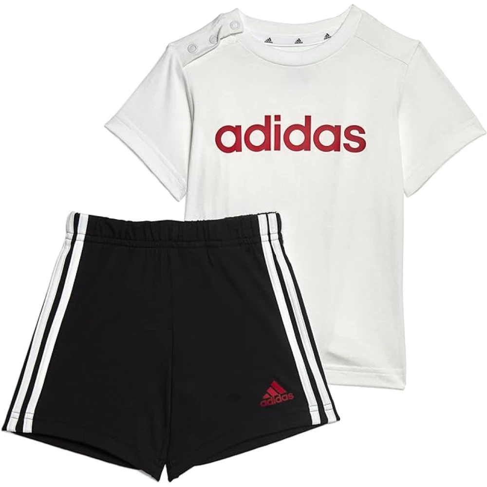 Adidas Linear Logo Barn Sportkläder Set White, Unisex