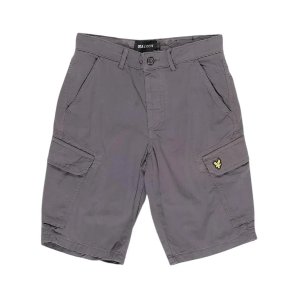 Lyle & Scott Gray Cotton Bermuda Shorts - W28 - Image 2