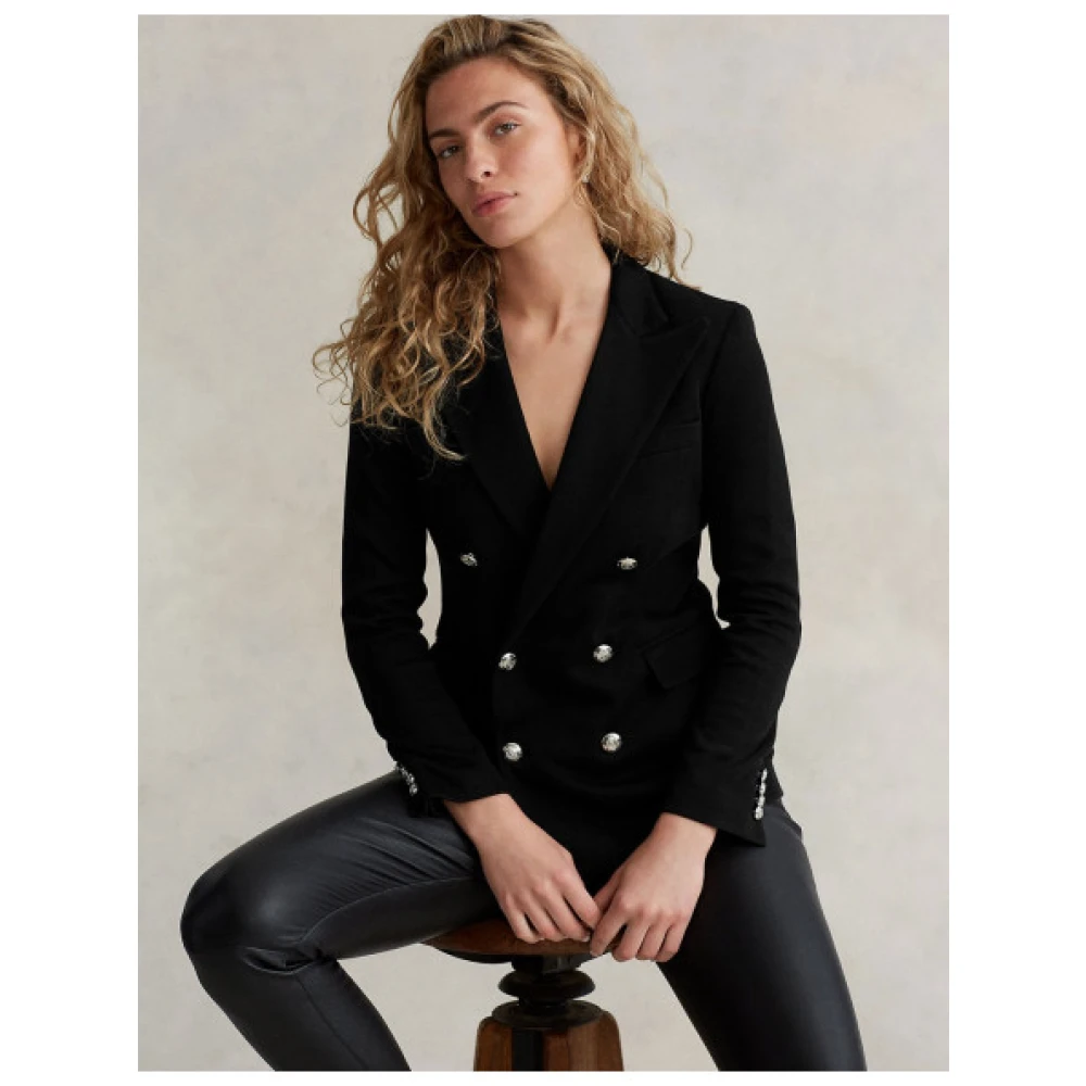 Polo Ralph Lauren Klassieke Getailleerde Blazer Black Dames