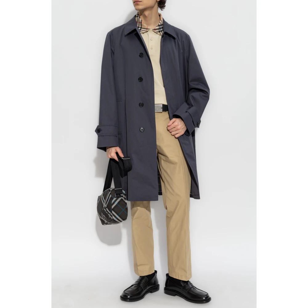 Burberry Katoenen jas Blue Heren