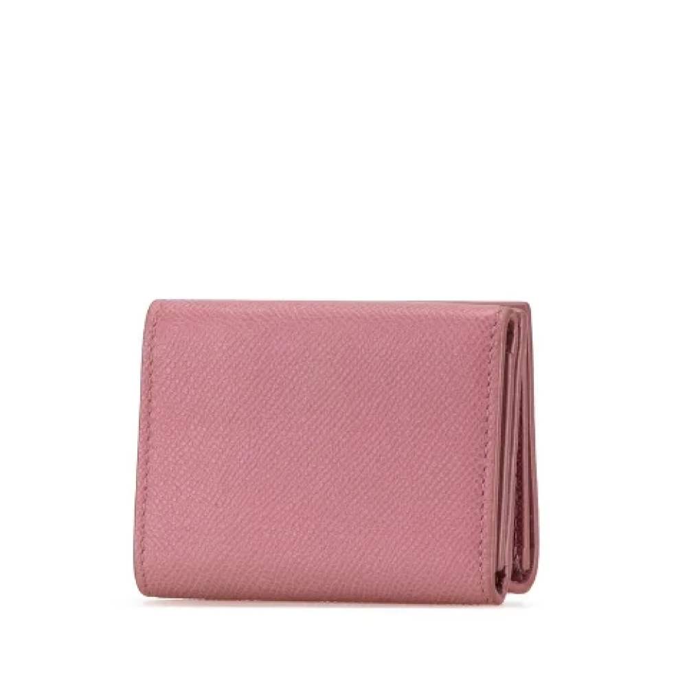 Dior Vintage Pre-owned Leather wallets Pink Dames