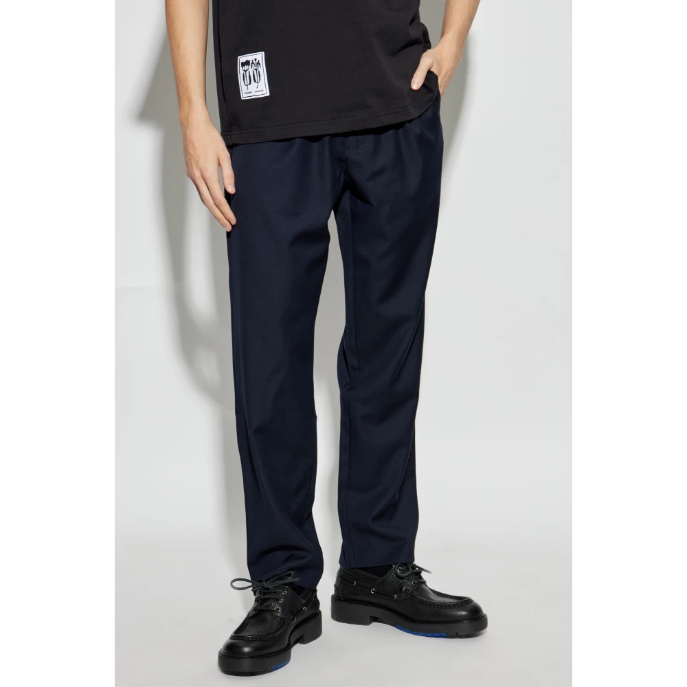 Samsøe Sabertil Loose Fit Broek Blue Heren