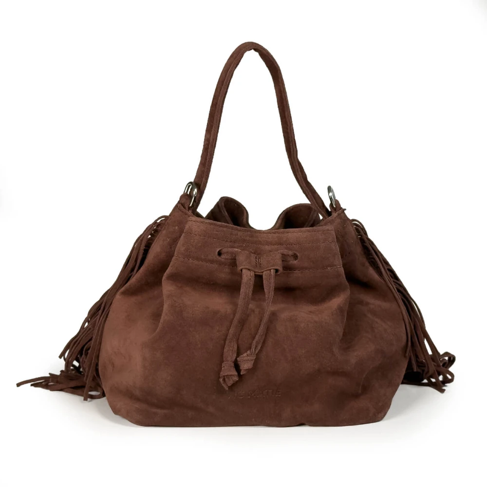 Vic Matié Donna Marrone - Naima Bucket Bag - Bags - One Size