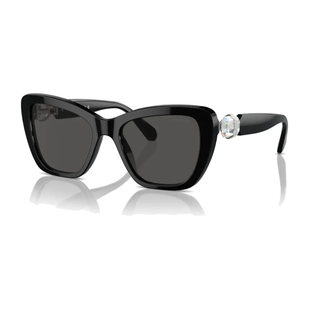 Swarovski Women's Black Modern Sunglasses Sk6018 - Sunglasses - 52 Mm - Accessories