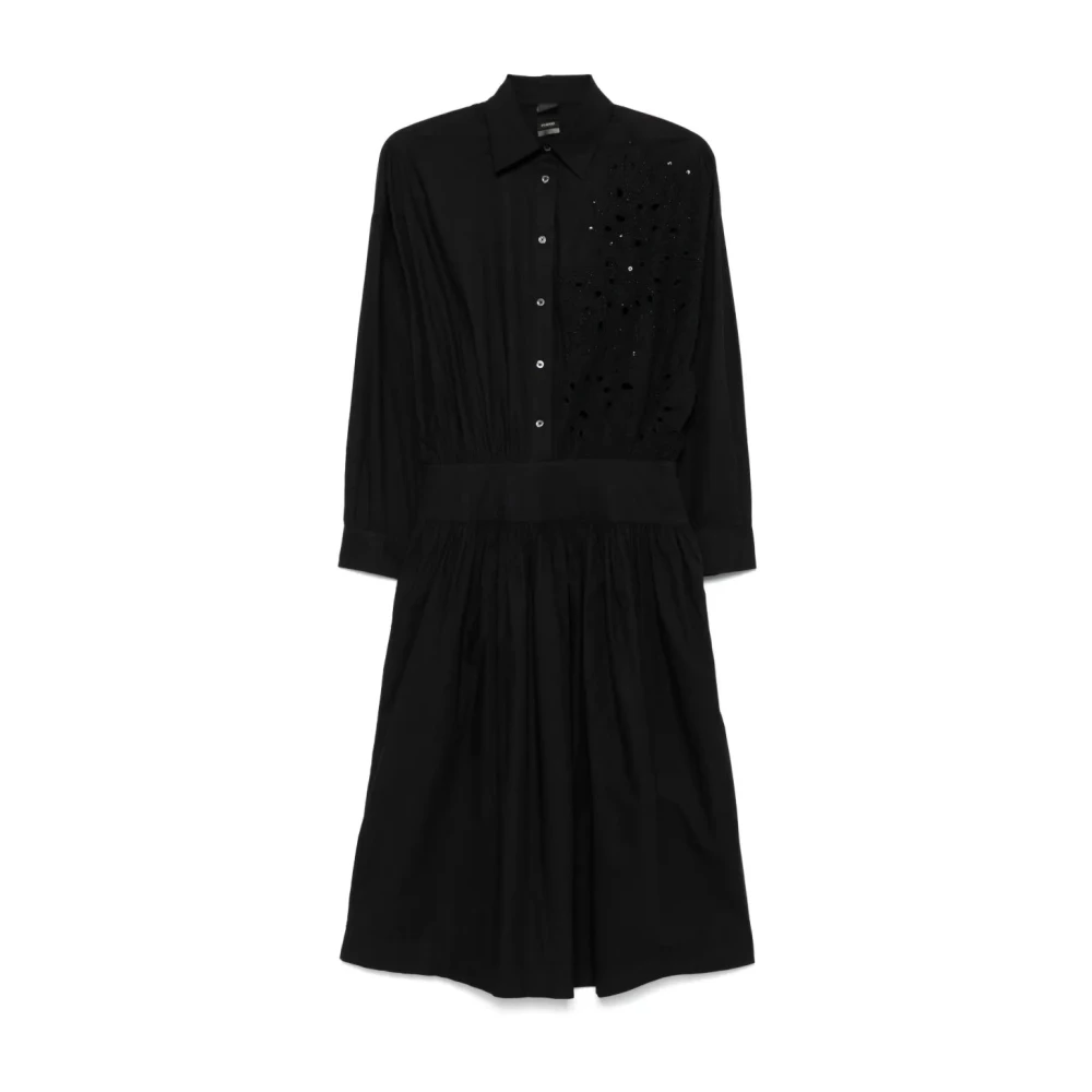 Pinko Women's Black Shirt Dresses, M, Contromano Dress