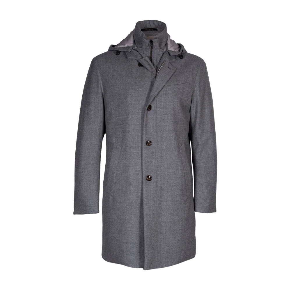 Montecore Heren technische wollen jas veren gevoerd Gray Heren