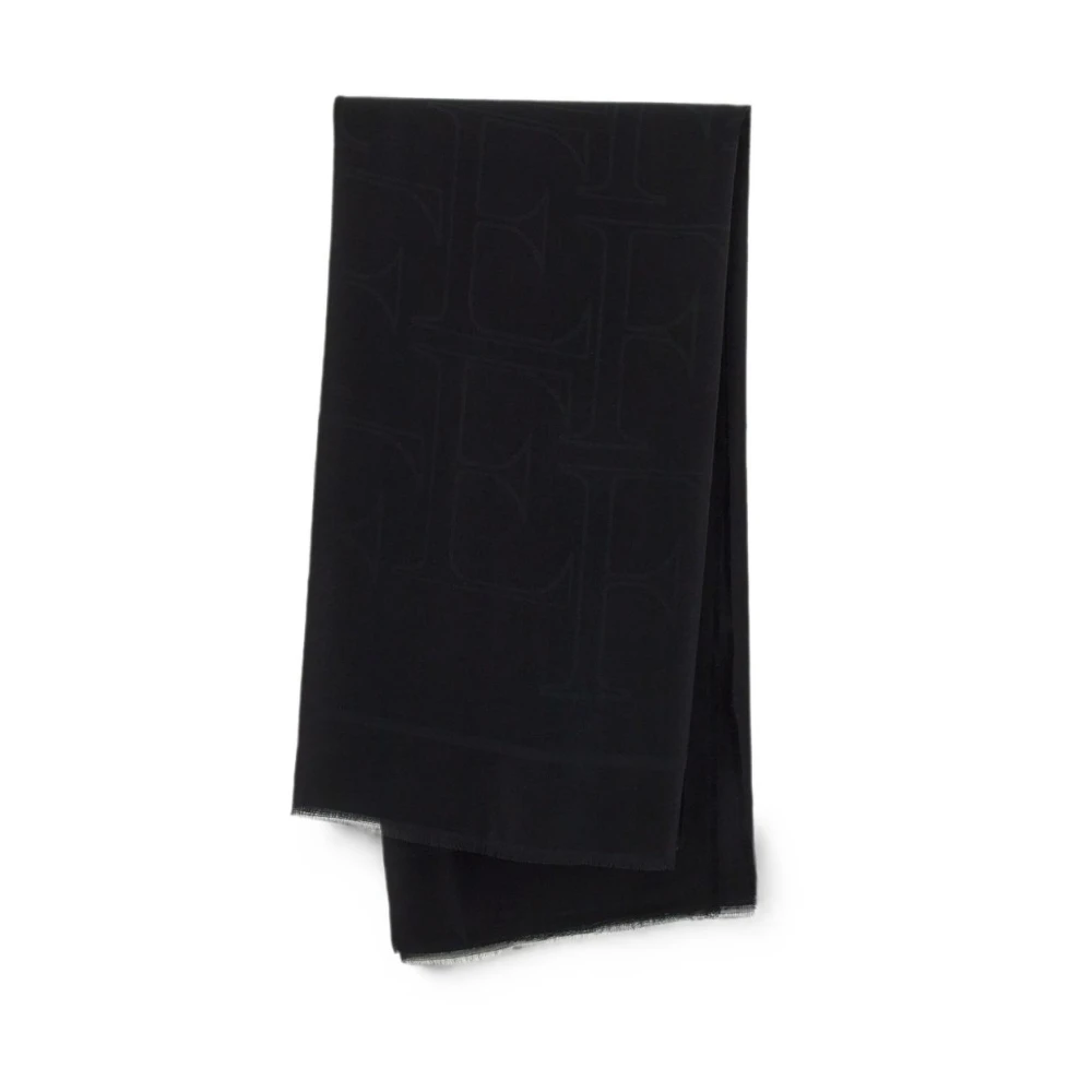Elisabetta Franchi , Winter Scarves, Female, Black, One Size, Scarfs