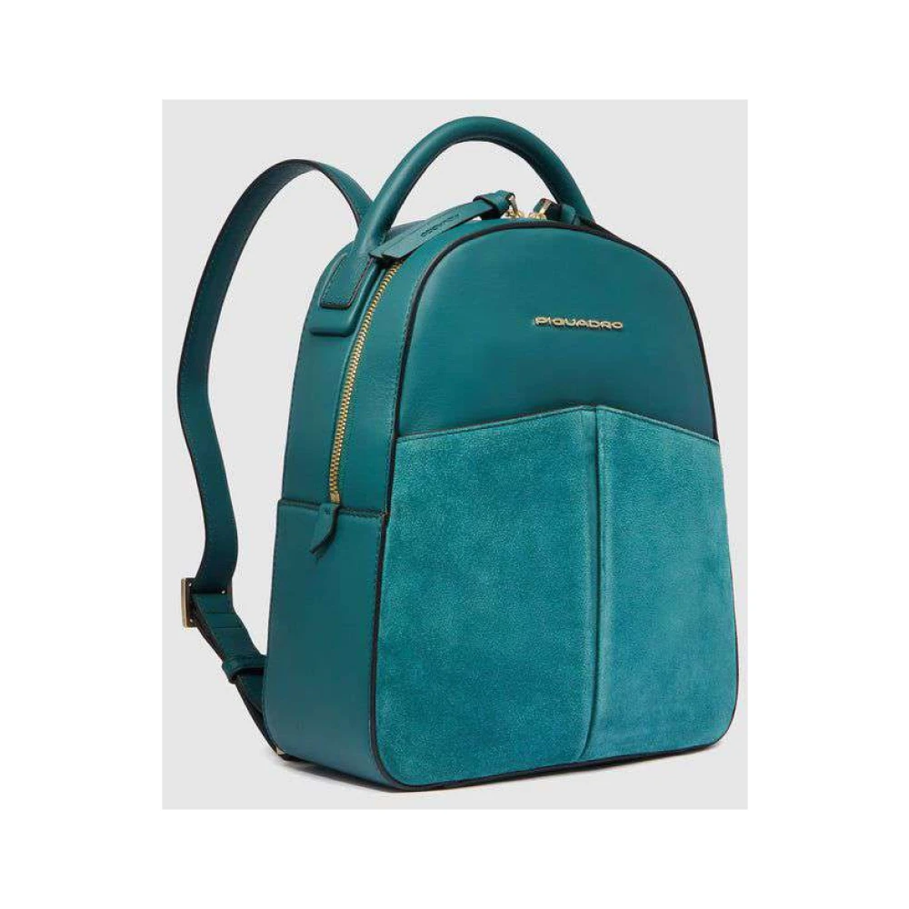 Piquadro Stijlvolle Rugzak voor Dagelijks Gebruik Green Unisex