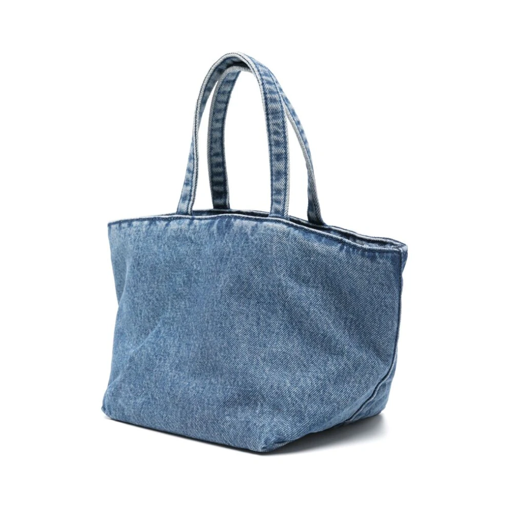 alexander wang Indigo Blauwe Stropdas-Bevestiging Schoudertas Blue Dames