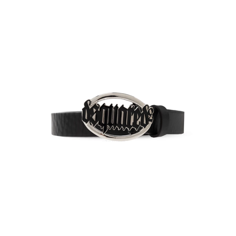 Dsquared2 Leren riem Black Dames