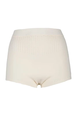 Stickade Shorts med Hög Midja Elastisk