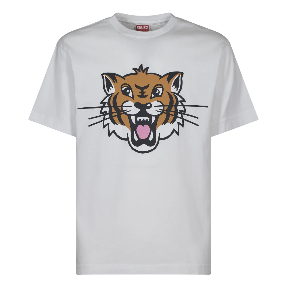 Kenzo Beige T-shirts en Polos White Heren