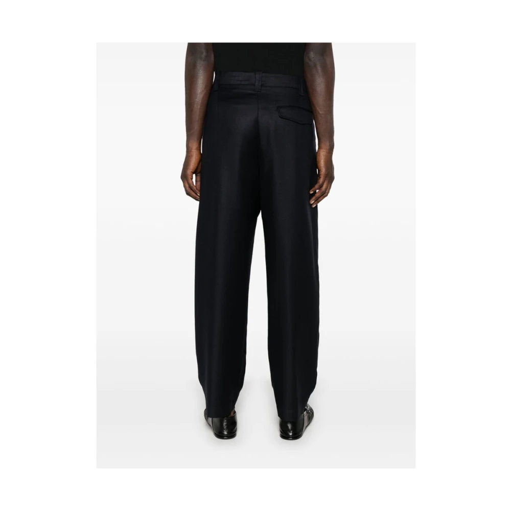 A.p.c. Navy Blauwe Chino Stijl Broek Blue Heren