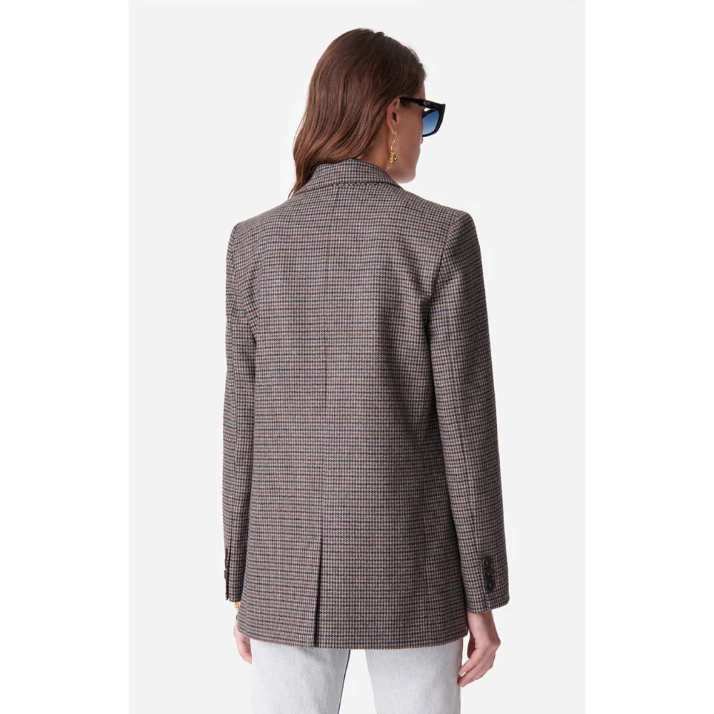 Vanessa Bruno Klassieke Tilia Blazer met Tweed Patroon Gray Dames