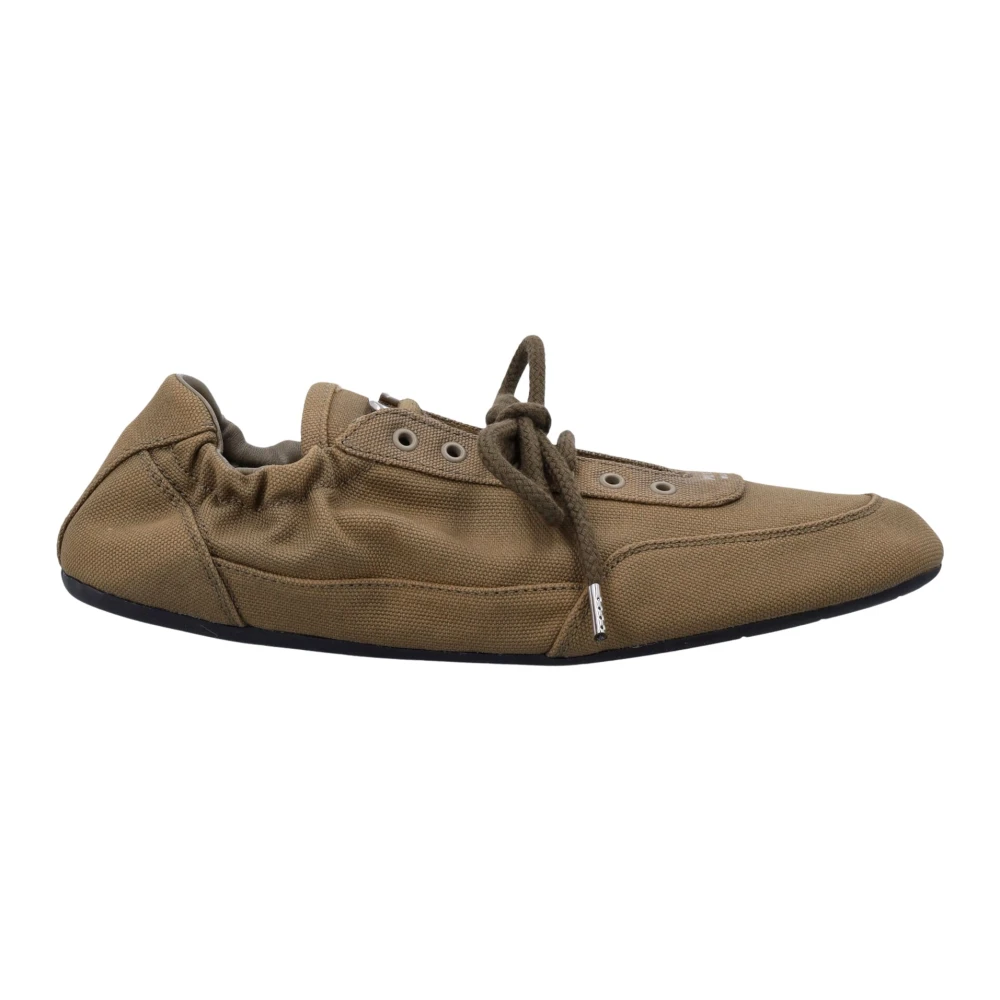 Prada Collapse Canvas Trainers - Female - Sneakers - Green - 6 Uk - Shoes